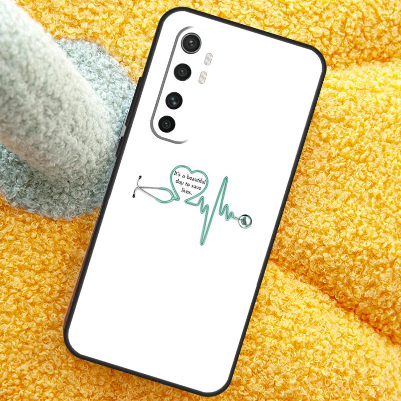 Милый Чехол-Сердечко со Стетоскопом для Xiaomi 15 Ultra 14 13T 14T 15T 17 Pro Max Чехол для POCO X7 Pro X5 X6 F5 F6 F7 F8