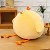 Забавная плюшевая игрушка-подушка с толстым цыпленком, мягкая имитация милых плюшевых кукол, подушка для шеи, чучело животных для мальчиков и девочек, праздничные подарки