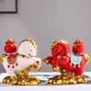 Chinese Style Horse Figurine Desktop Ornament Zodiac Ornaments New Year Mascot Miniature  Office