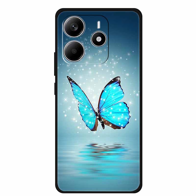 Для Redmi Note 14 4G ГЛОБАЛЬНЫЙ Чехол Животные Мягкий Силиконовый ТПУ Чехлы для Телефона Задняя Крышка для Xiaomi Redmi Note14 4G Защитник Coque