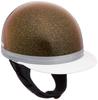 NBS Bike Parts Center Helmet Half Cork Half Three Button Black Gold Lame Free Size Circumference 701010 (Head 57cm~60cm)