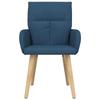 Dining Chairs 6 pcs Fabric Blue 60 x 56 x 96 cm