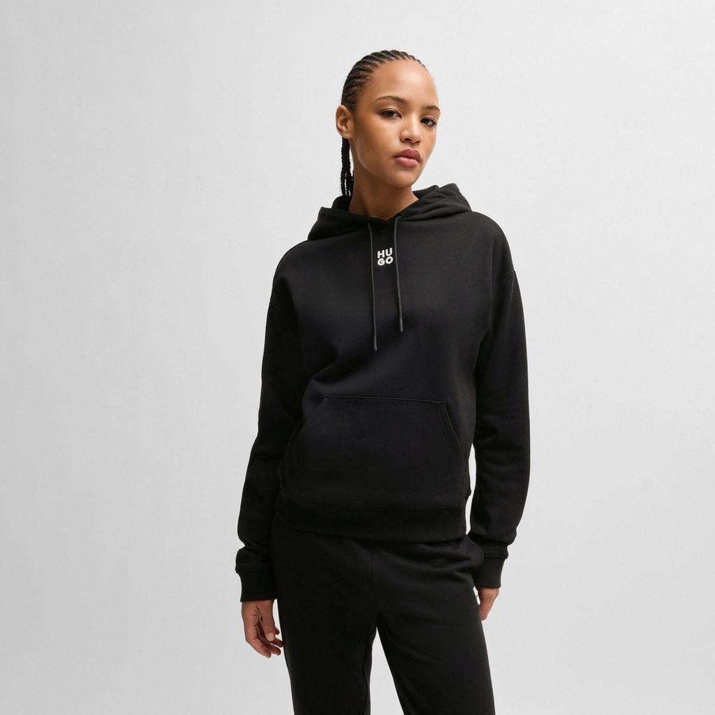 Hugo Womens/Ladies Delfinia Stacked Logo Embroidered Hoodie