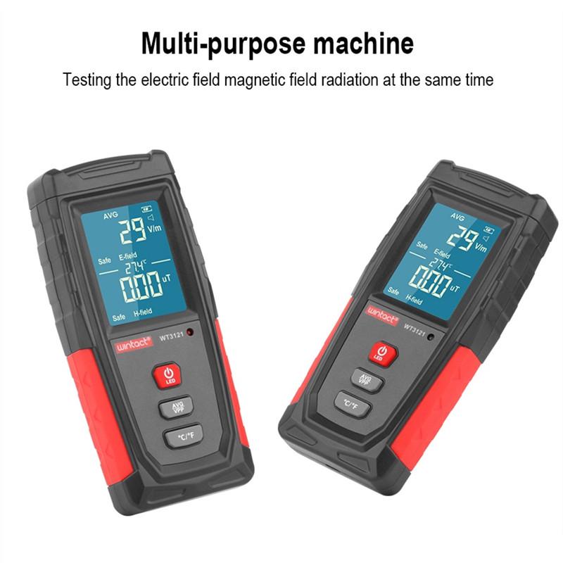 Тестер детектора излучения электромагнитного поля, ЭДС-метр, перезаряжаемый дозиметр счетчика выбросов