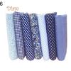 Lachepper 7Pcs/Set Fabric Floral Plaid Cotton Cloth DIY Craft Sewing Handmade  Accessories