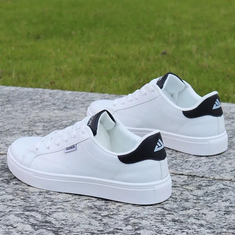 Men's Shoes 2025 Spring Waterproof Little White Shoes Korean Version of Sports and Leisure Shoes Korean Version of Trendy Versatile Non-slip Board Sh