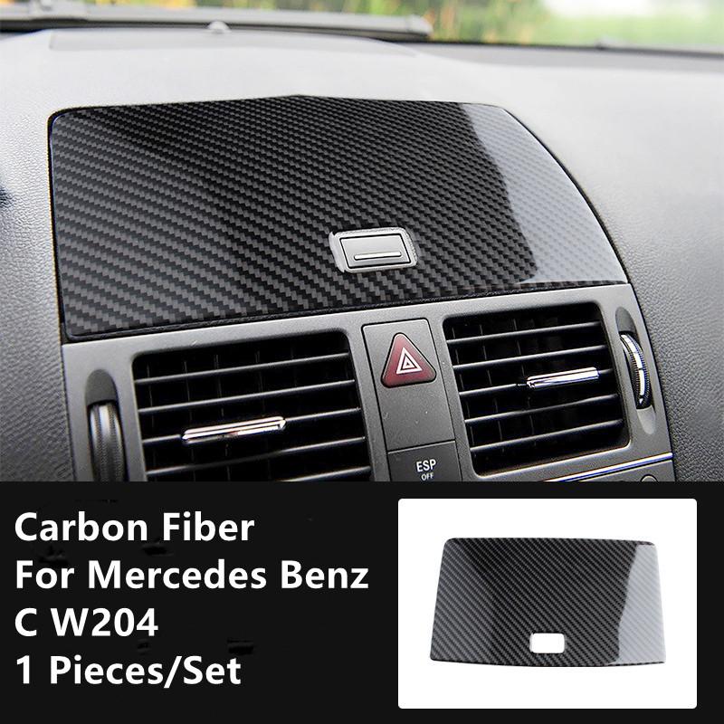 Углеродное волокно, модификация салона автомобиля, накладка, полоски, декоративные наклейки для Mercedes Benz C W204, внутренняя отделка автомобиля