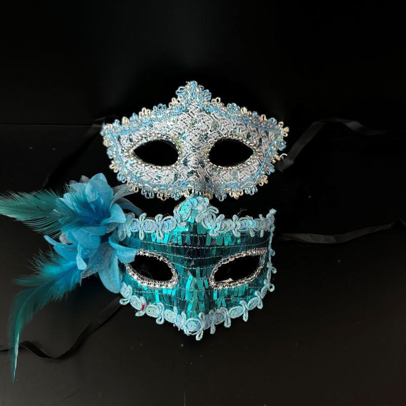 Венецианские маски-полумаски для пар на маскарад для мужчин и женщин