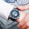 Seiko 5 Demon Slayer Collaboration Inosuke Hashibira Stainless Steel Watch Automatic Mechanical Movement Leather Strap Unisex watches blue SRPJ26K1