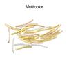 100pcs/lot 25-30 mm Stripe Copper Curve Tube Spacer Beads Connectors For DIY Jewelry Making Bracelet Necklace Accessories