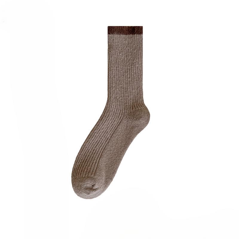 Женские зимние новые все в одном бархатные и толстые теплые носки-гольфы в тон