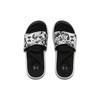 Under Armour Ignite 6 Graphic Strap Slide Black White Women Sneakers 3024453-002
