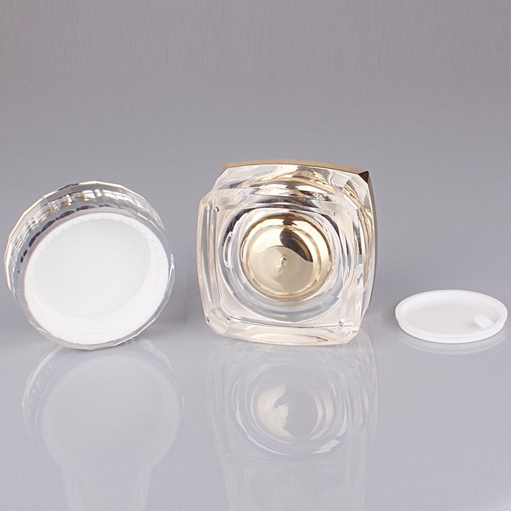 5g 10g 20g 30g 50g Transparent Face Cream Bottle Square Eye Cream Packaging Jar Cosmetic Container