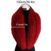 1Pc Women Thicker Shawl Warm Faux Fur Fluffy Scarf Winter Leather Collar