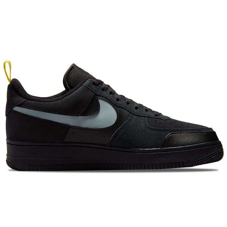 Nike Air Force 1 Low Cut Out Swoosh — черные мужские кроссовки DO6709-001