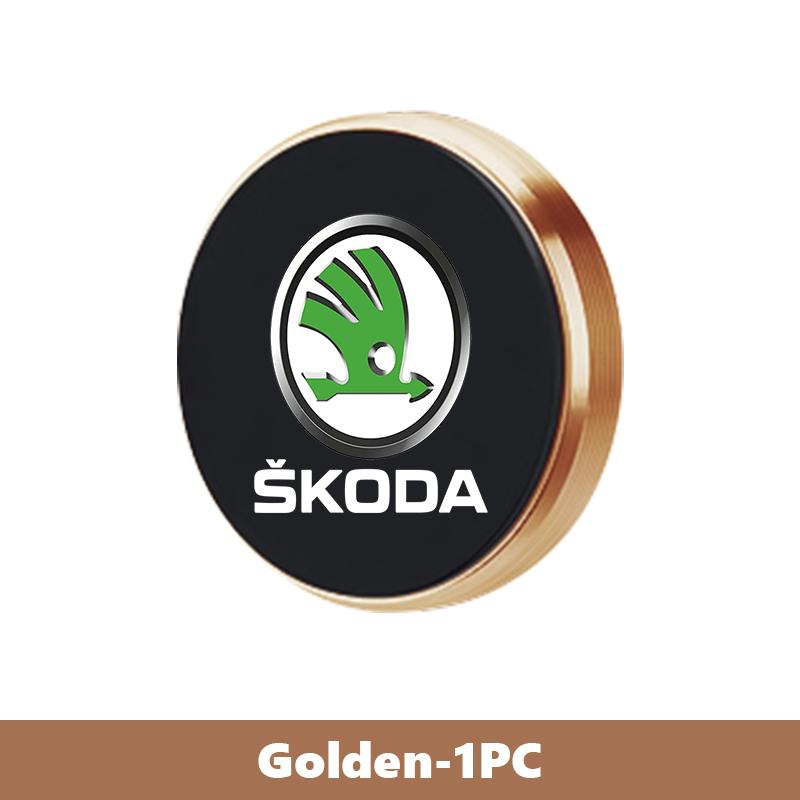 AES1 Магнитный Мини Держатель для Телефона на Приборную Панель Автомобиля Skoda 360° Клейкий Стенд для Телефона Аксессуары для Интерьера Быстрый Производный от Octavia Enyaq-iV