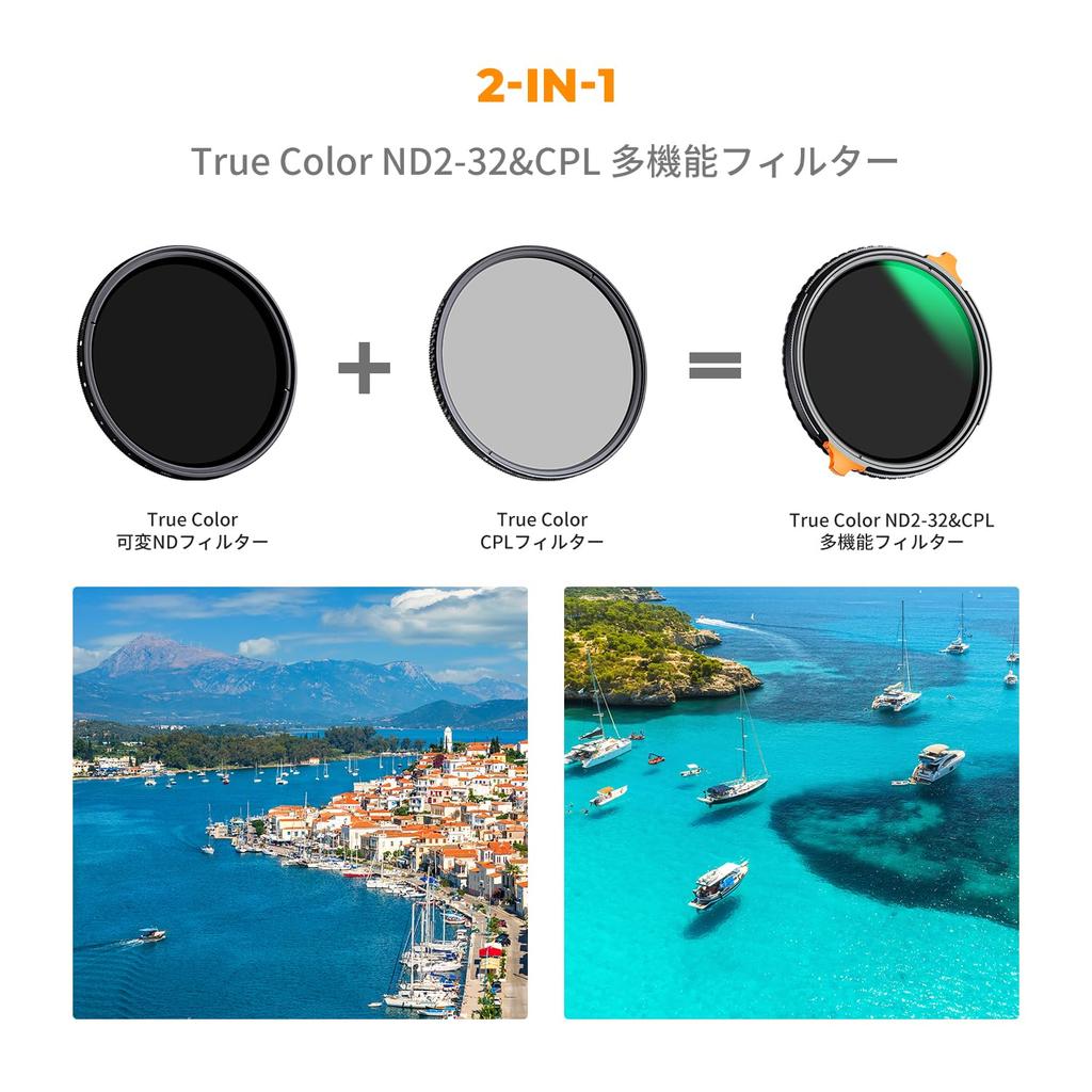 Concept 77mm Variable ND Filter TRUE COLOR Multifunctional Filter Can Eliminate Yellow Casting 28 Layer Coating On Both Sides Optical Glass Water and