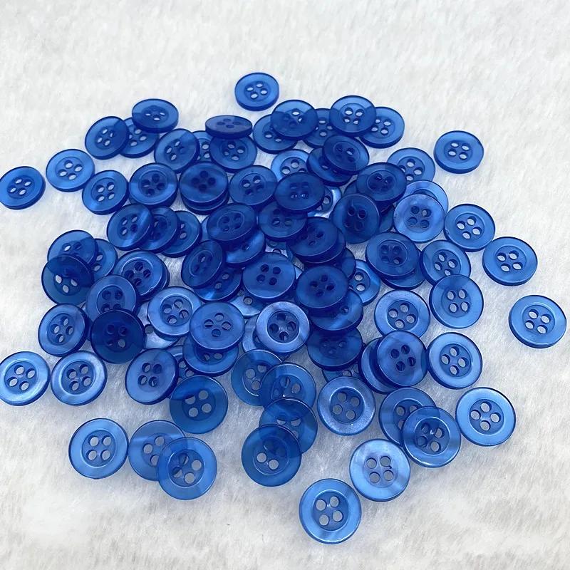 New 50Pcs Pieces 11Mm Color Resin Cat Eye Button Four Eye Button Wedding Decoration Sewing Accessories