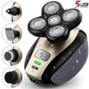 5 IN 1 4D Rotary Electric Shaver Rechargeable Bald Head Shaver Beard Trimmer