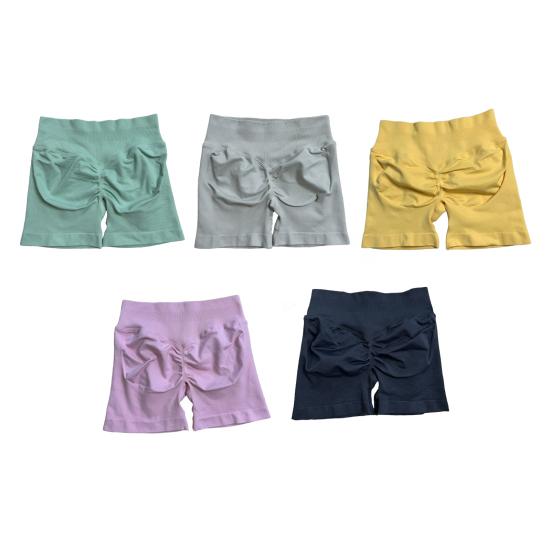 Шорты для йоги Slim Fit Высокая эластичность Контроль живота Бесшовные Анти-воздействие Подтянутые ягодицы Высокая талия Беговые спортивные шорты для бега