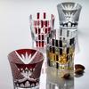 NARUMI Glass Glass Works Swirl Red 280cc Rocks Glass GW6053-223RD