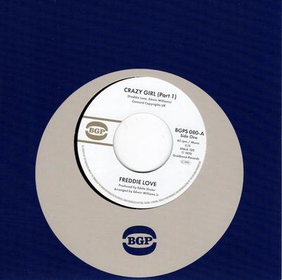 7-дюймовая пластинка FREDDIE LOVE - Crazy Girl BGPS080 BGP Records 2025 Великобритания Soul/Funk