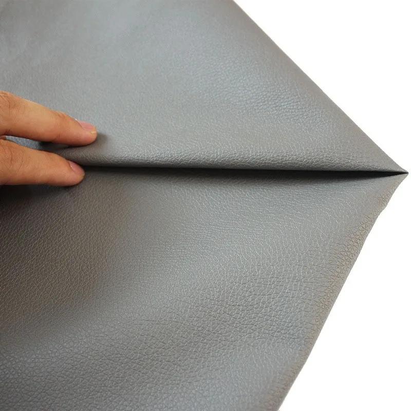 100x140cm Litchi PU Leatherette Faux Synthetic Leather Fabric for Sewing Bow Bag Brooches Sofa Car DIY Handwork Material Sheets