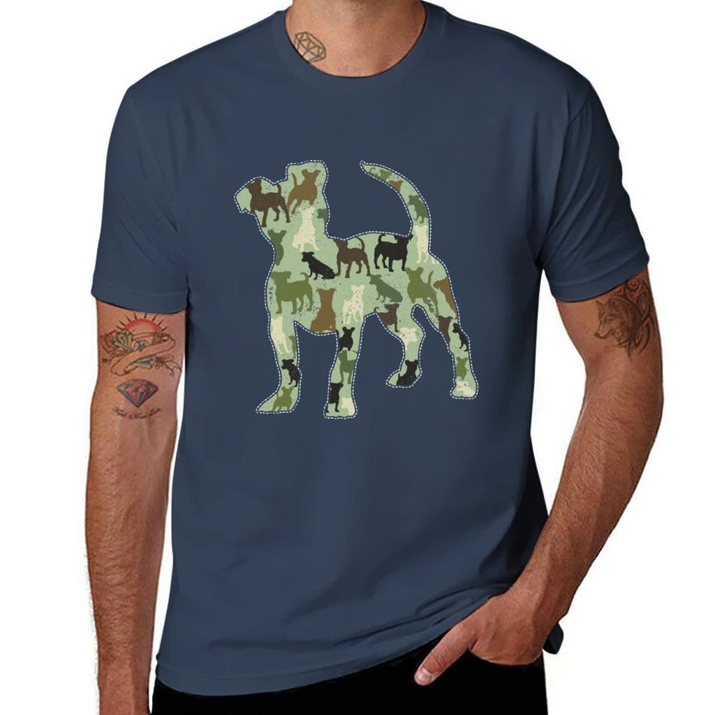 Новые футболки Jack Russell Camo для мальчиков, белые футболки, простые футболки, простые черные футболки для мужчин, большие топы, футболки, одежда