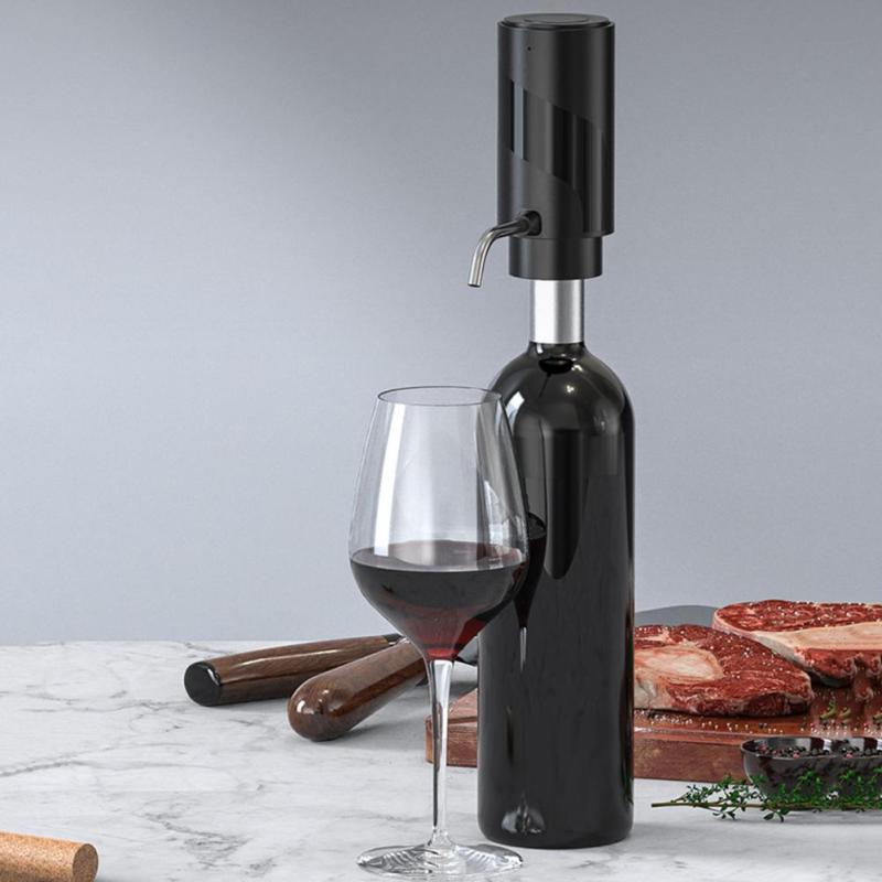 Instant Wine Aerator Rechargeable Electric Wine Aerator Dispenser Durable Decanter Usb Rechargeable Wine Pourer for Home Party
