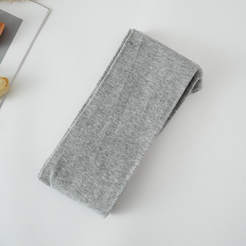 "Серые хлопковые бархатные облегающие колготки на осень-зиму"