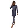 New S-XL Women Muslim Swimwear Slim Long Sleeve Islamic Swimsuit Summer Arab Beach Bikini Modest Full Cover Swimwear Swimming Burkini