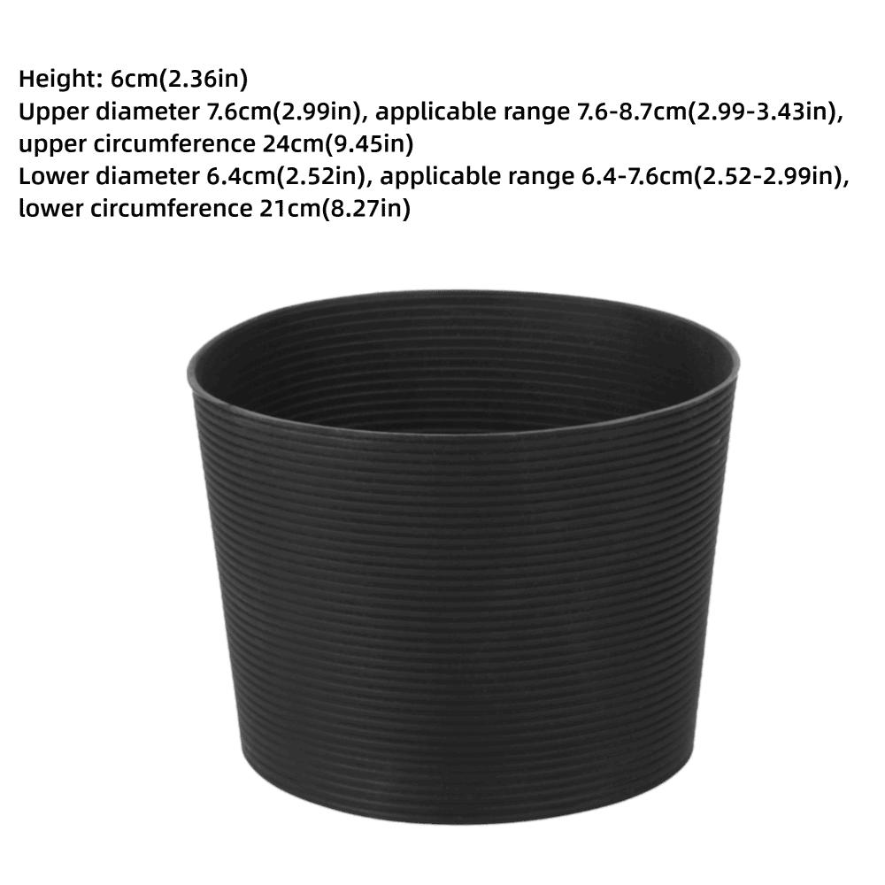 10pcs Heat Resistant Bottle Mug Protector Silicone Material Heat Resistant Sleeve  Cold Hot Drinks