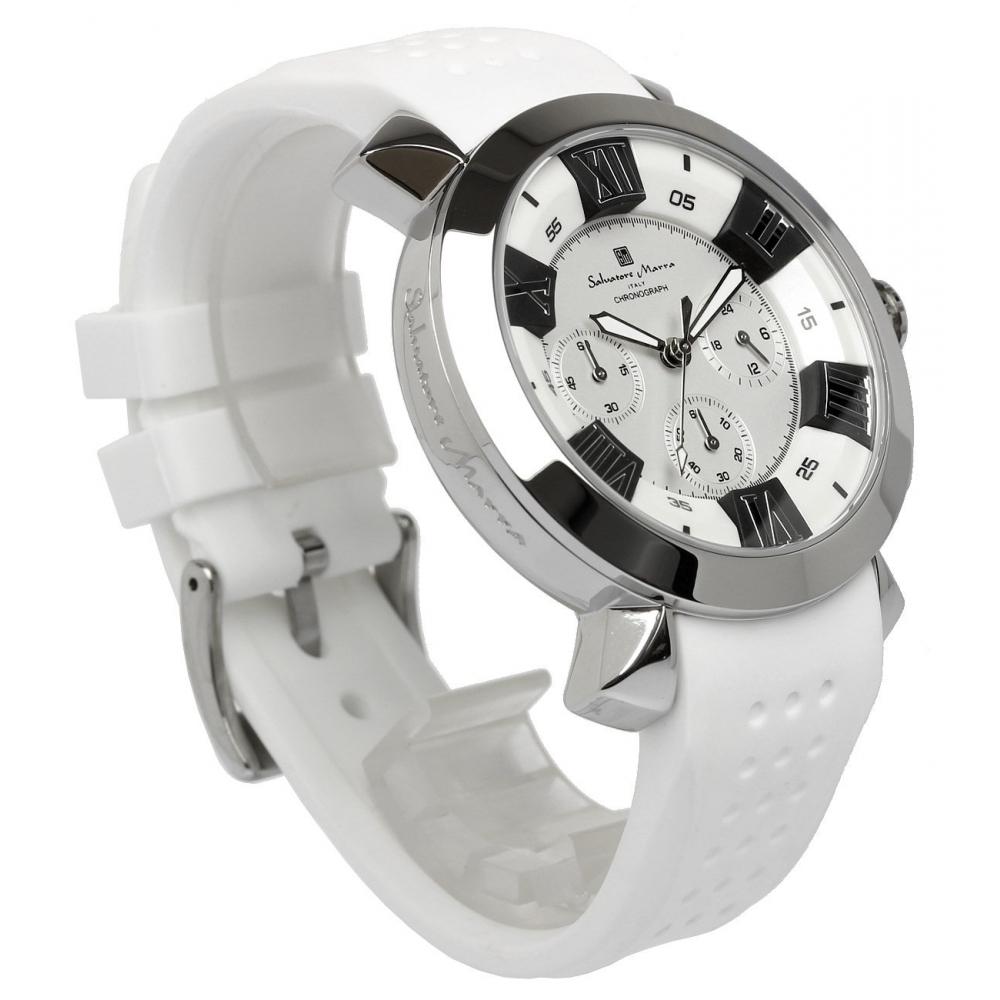 [Salvatore Mara] Часы Salvatore Marra Итальянский бренд 3D Index SM14102 (белый)