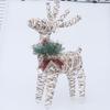 Christmas Reindeer Decoration 15.75" H 3D Iron Standing Deer for Xmas Outdoor Indoor Holiday Yard Garden Decor