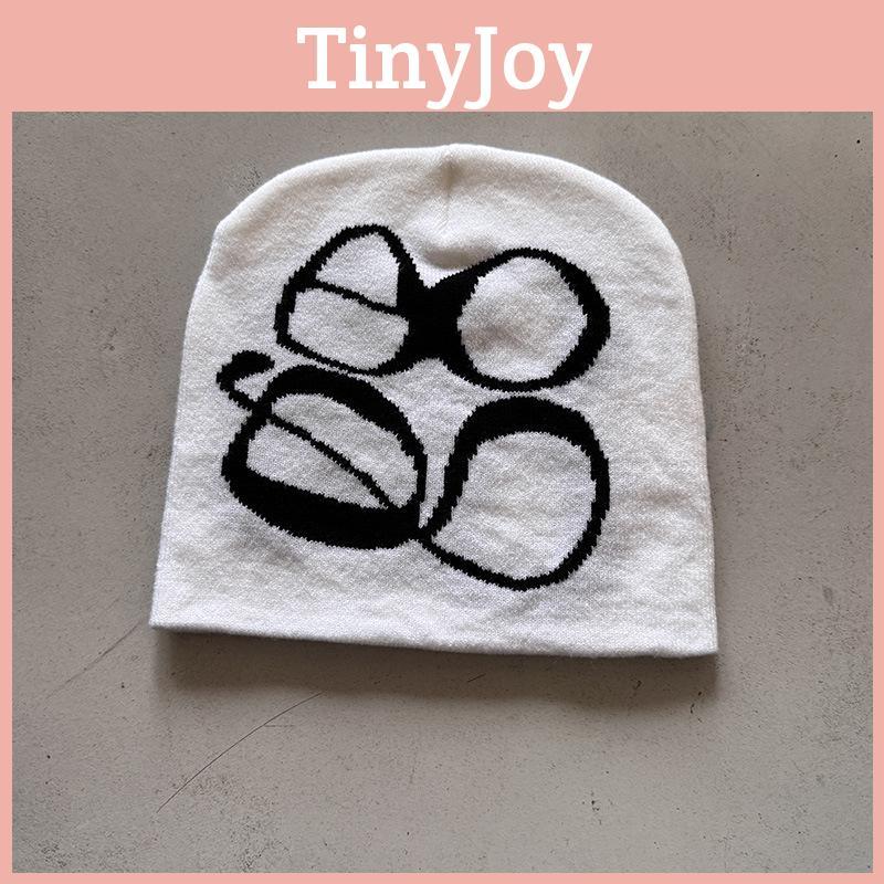 Protection Ear Knit Hat With Embroidered Design For Autumn Winter Casual