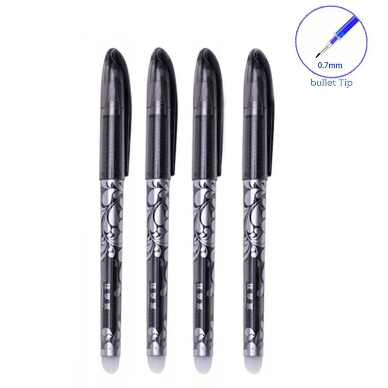 3-28 шт. стираемая ручка, 0,5 мм, сменный стержень, моющаяся ручка, синие/черные чернила, гелевая ручка для школы, офиса, письменные принадлежности, канцелярские принадлежности