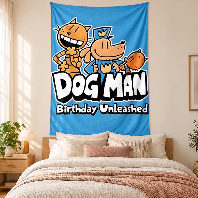 Dog Man Tapestry highquality for decorating living room bedroom dorm walls ideal as bedroom wallart orholiday gift