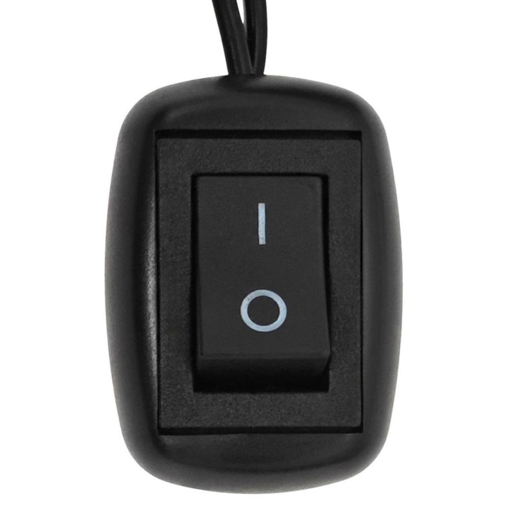 2 szt Włącznik On/Off, przełącznik zatrzaskowy na kablu czarny