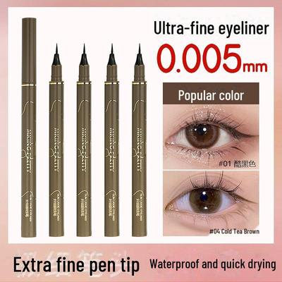 Водостойкая жидкая подводка для глаз MP - быстросохнущая, устойчивая к размазыванию, долговечная, тонкий кончик для точного нанесения