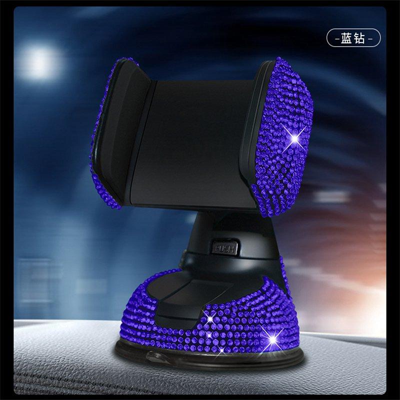DIY Crystal for Car Dashboard Car Phone Holder Air Vent with Auto Windows and Diamond Type