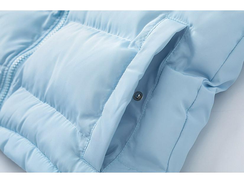 Trapstar Retro Stand Collar Blue Cotton Jacket with Small Logo Embroidery - Loose Fit Outerwear for Couples