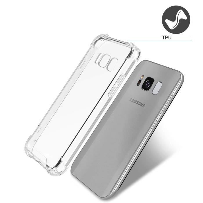 Coque pour Samsung Galaxy S8 - Gel TPU Transparent Silicone Souple Anti Choc [Phonillico®]