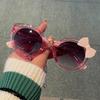 Classic Butterfly Childrens Sunglasse For Girls Plastic Pink Glasses Vintage Anti-Reflective Sun Glasses For Sunshades Uv400