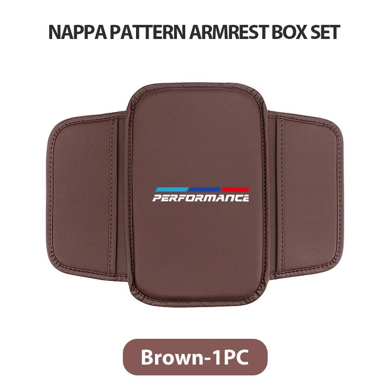 AAACG1 Universal Car Armrest Box Height Pad With Pocket Accessories For BMW 1 3 4 5 6 7 Series M X1 X3 Performance Alpina G20 F20