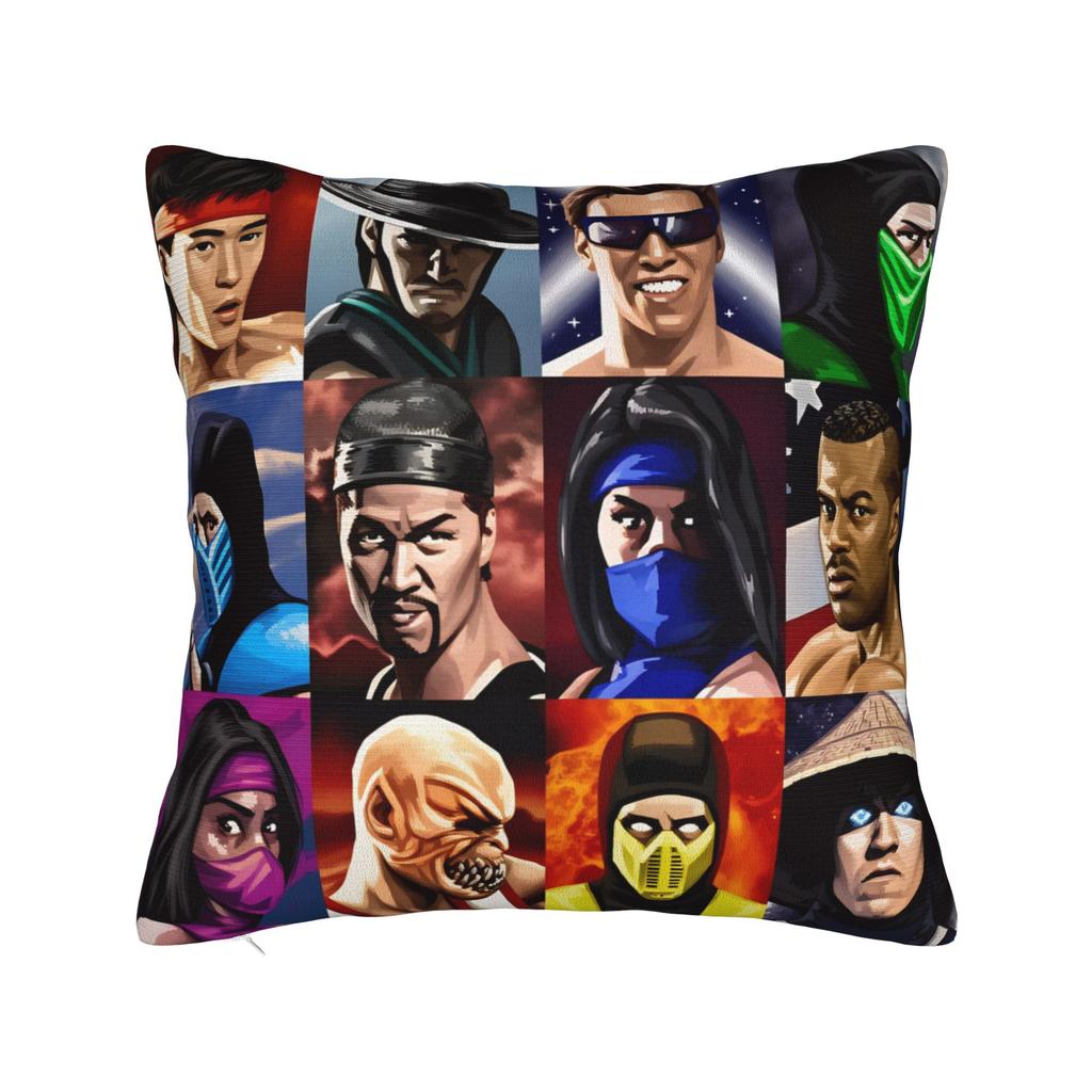 Pillow Cover Mortal Kombat Scorpion Novelty Pillow Case For Sofa Home Decoration Pillowcases