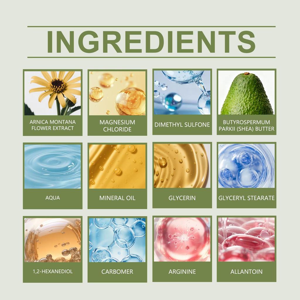 Plant essence body care cream has a soft and smooth texture and is easy to apply. Daily full body massage soothes the skin 50g