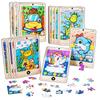 1pc Phone Model Wooden Puzzles for Kids Cartoon Animal Jigsaw Children Learning Educational Wood Toys Montessori Games