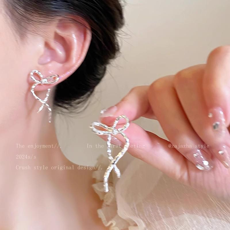 Уникальные серьги-пусеты из серебра 925 пробы с цирконом и жемчугом в виде бабочек для женщин - Высококачественная модная бижутерия