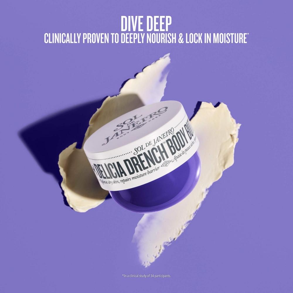 Sol De Janeiro Mini Del Cia Drench  Body Butter 2.5 Oz   75 Ml