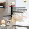 Multi-function Folding Drying Rack Punch-Free Household Kitchen Bathroom Balcony Hanging Clothes Drying Underwear Socks Rack